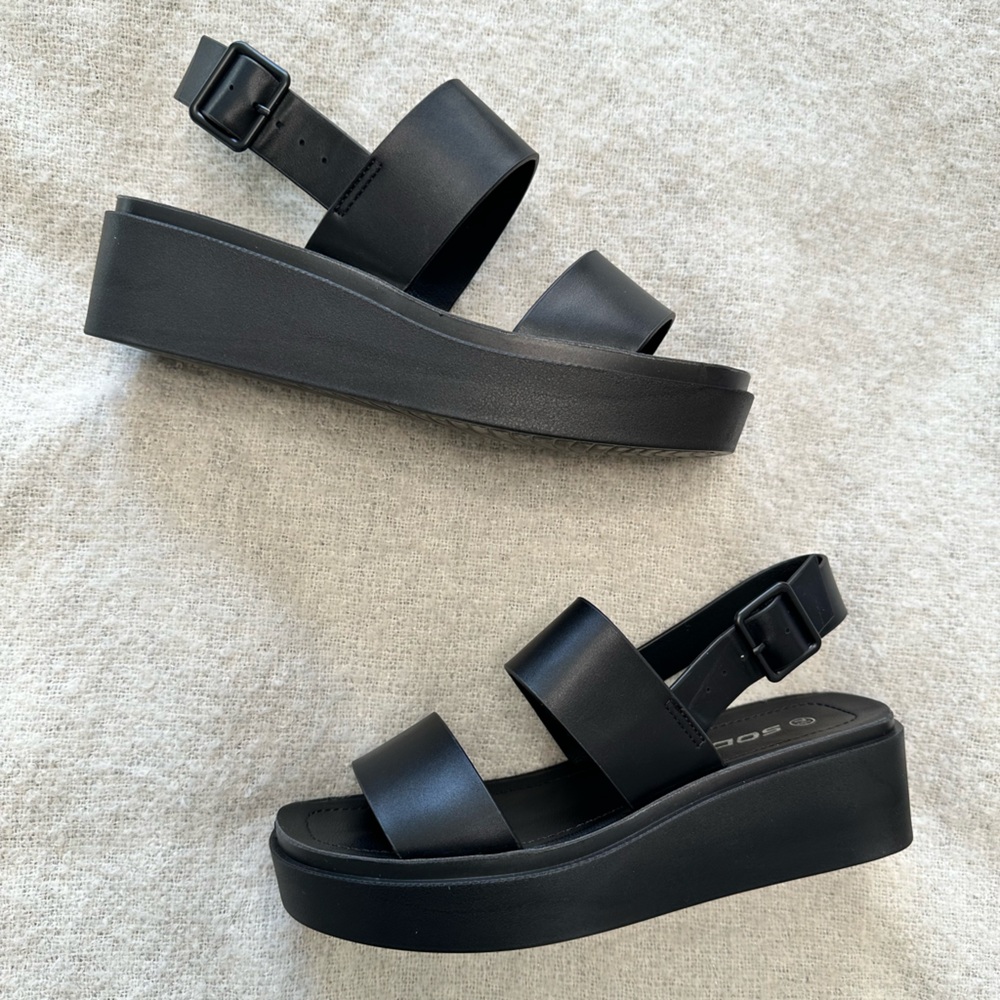 Soda Black Platform Sandals - Women’s Size 7.5 - New in Box